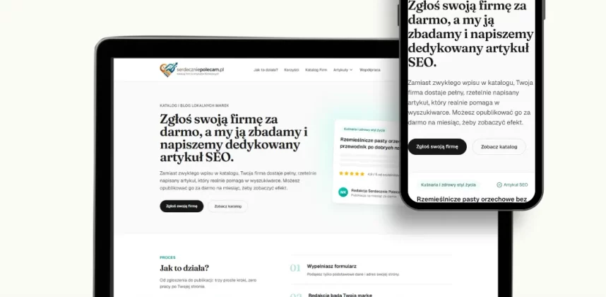 Serwis internetowy dla serdeczniepolecam.pl